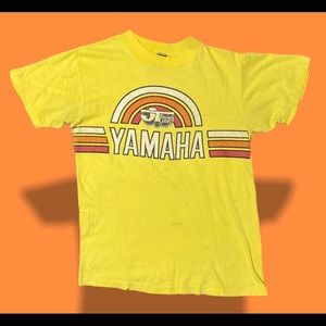 Vintage single stitch Yamaha T-shirt.